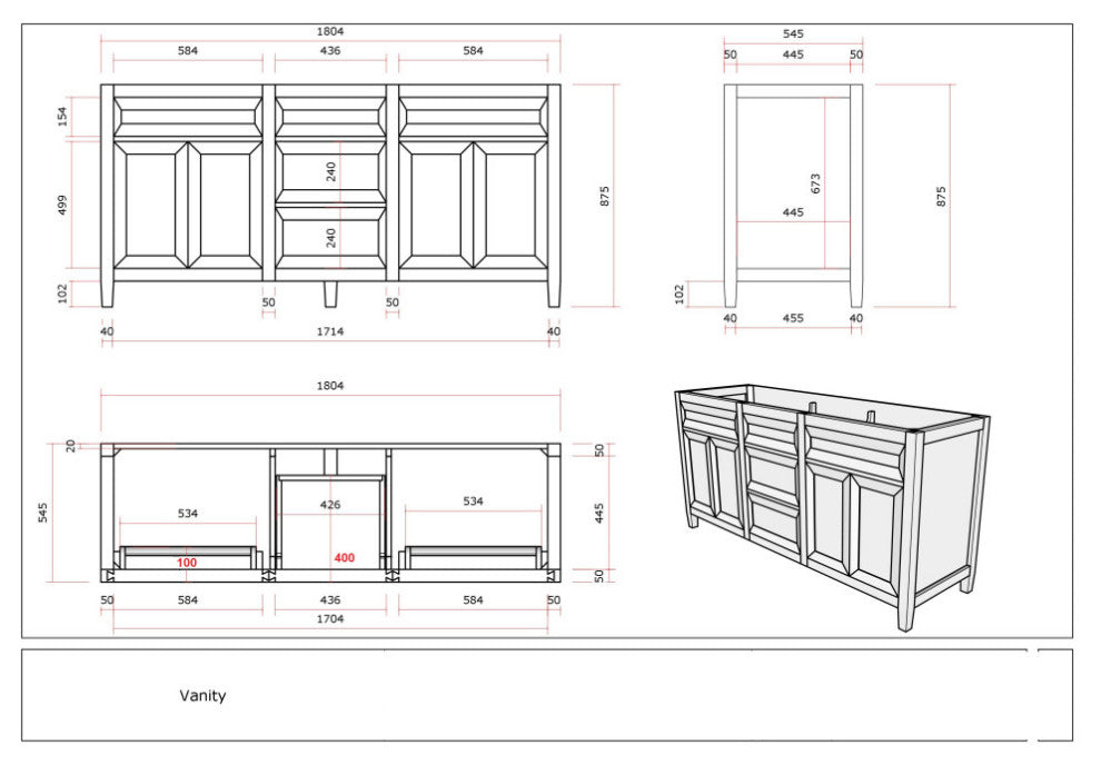Santa Monica 72 Double Sink Bath Vanity in Whitewashed Teak 1.5" Calacatta Laza