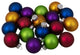 18-Piece Bright Glass Ball Christmas Ornament Set