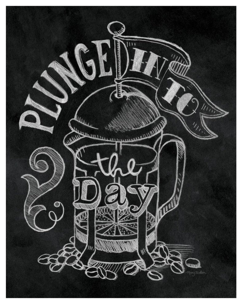 "Plunge Into the Day" Digital Paper Print by Mary Urban, 30"x37"