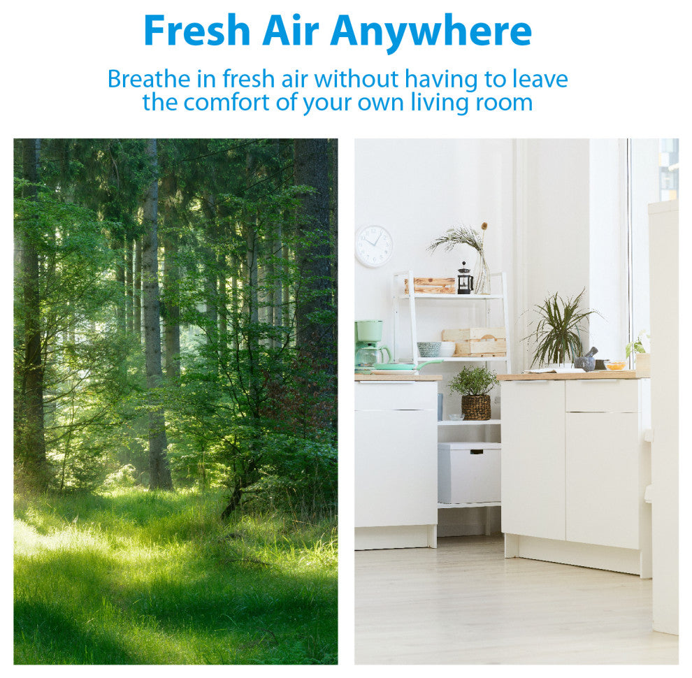 WBM Smart Air Purifier, Air Cleaner For Extra Large Room, 25db Quiet Air Purifi