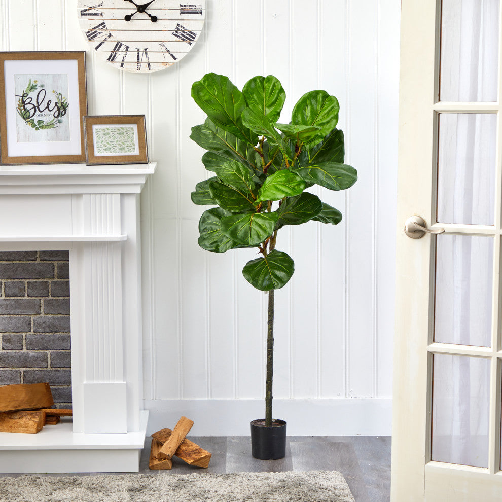 Nearly Natural 52ï¿½ Fiddle Leaf Artificial Tree