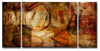 Ready2Hangart 'Etabx Iii' 3-Piece Oversized Abstract Canvas Wall Art