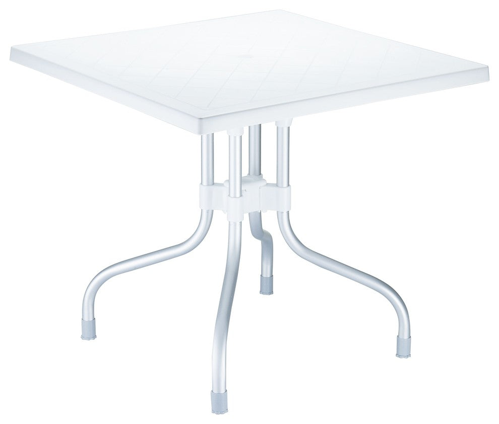 Compamia Forza Square Folding Table, White