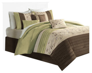 Madison Park Polyoni Solid 7-Piece Comforter Set, California King