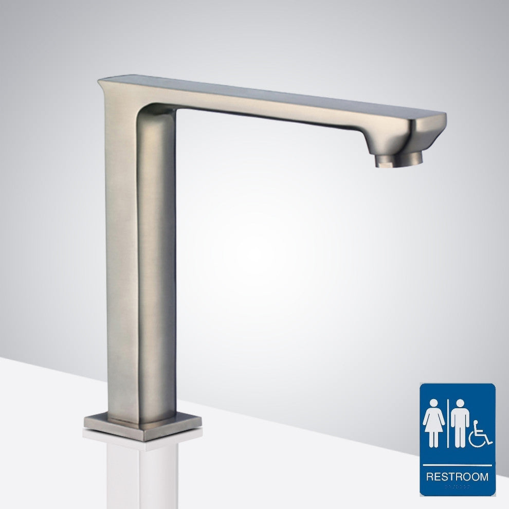 Fontana Commercial Brushed Nickel Automatic Sensor Hands Free Faucet