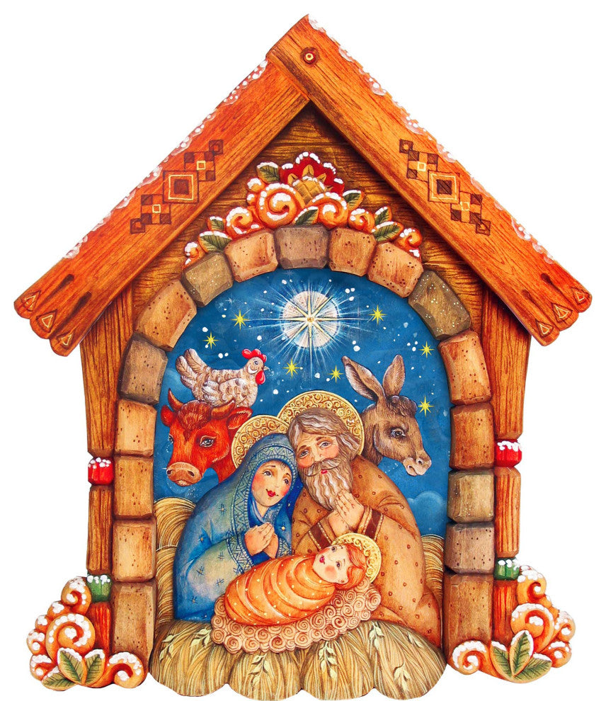 Village Nativity Ornament