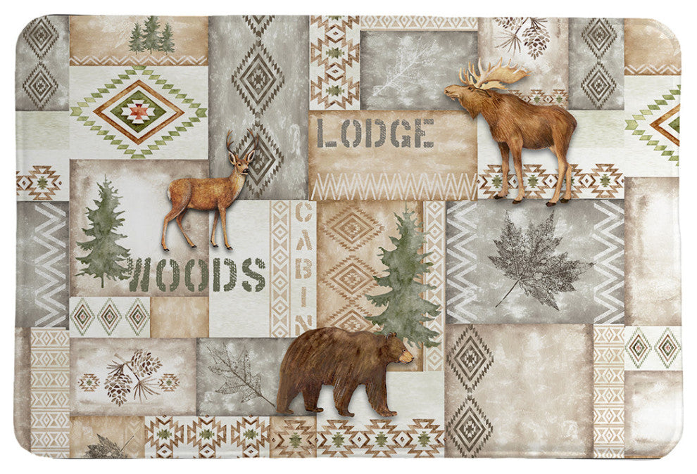 Laural Home Trail Ridge Gray Memory Foam Rug