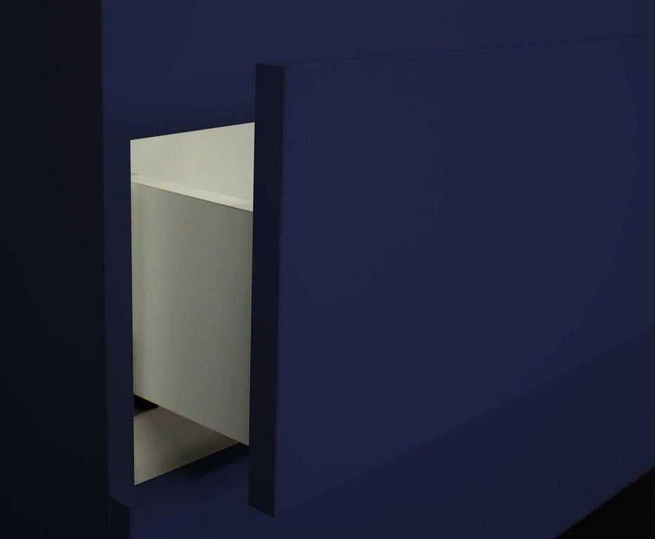 Salt 20Dx36" Floating Bathroom Vanity, Navy, Cabinet Only