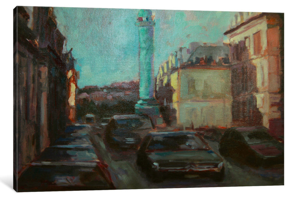 "City Street" by Eddie Barbini, Canvas Print, 26"x18"