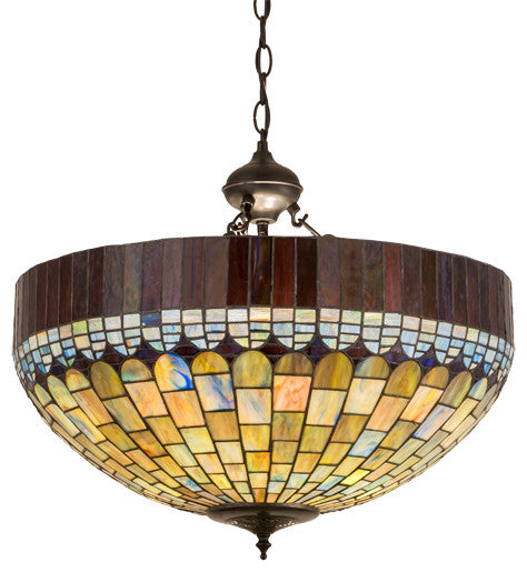 Meyda lighting 183687 22"W Tiffany Candice Inverted Pendant
