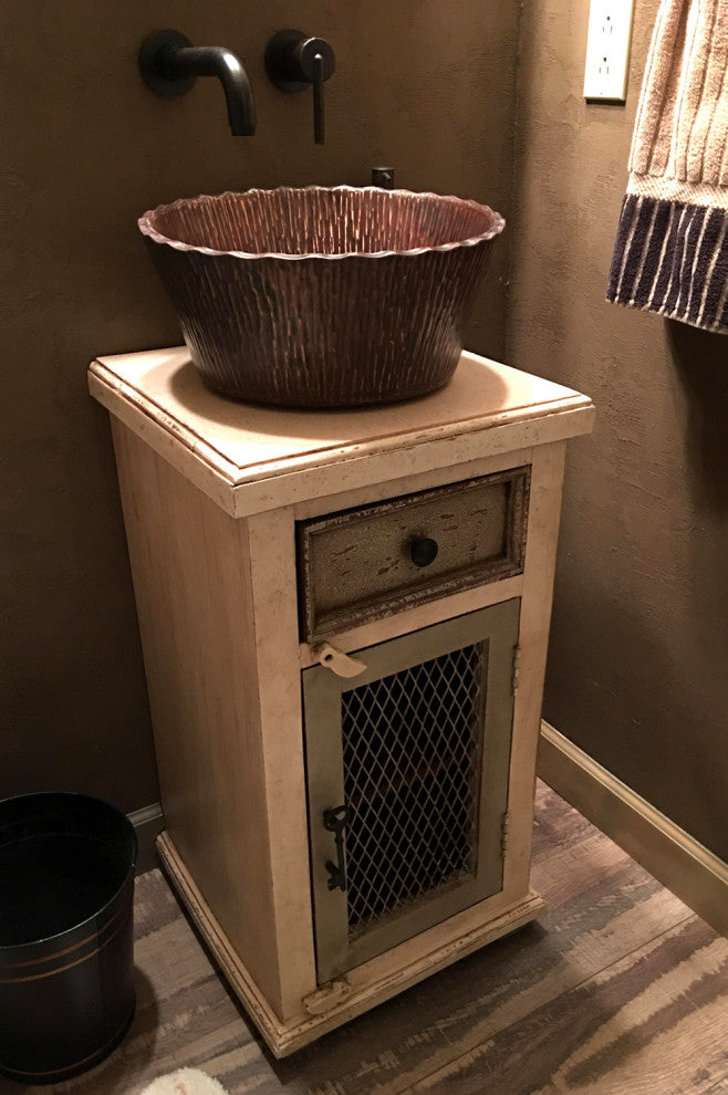 Forest Vessel Hammered Copper Sink