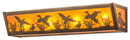 24"W Ducks In Flight Vanity Light