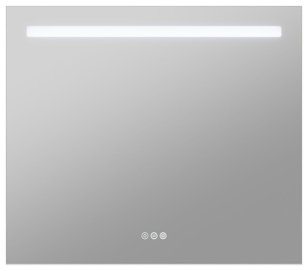 ANZZI 28" x 32" LED Front/Top/Bottom Light Bathroom Mirror With Defogger