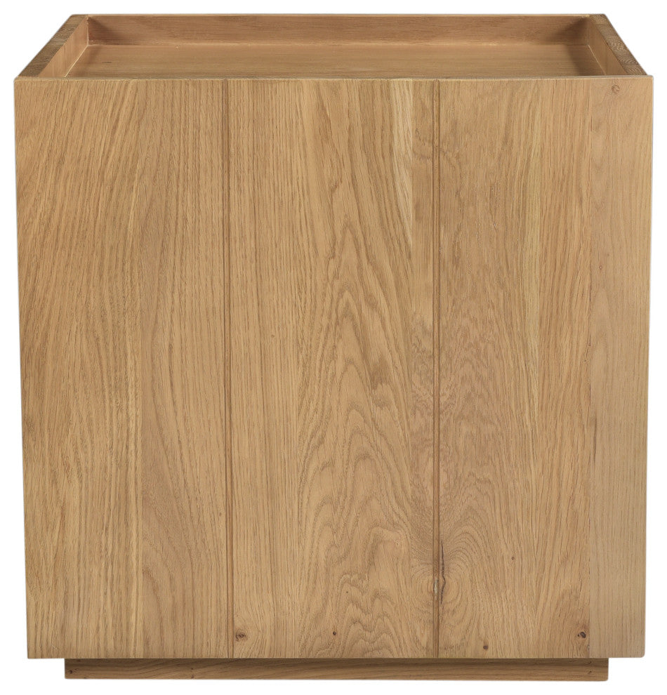 Plank Natural Solid Oak Nightstand