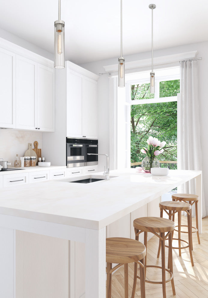 Z-LITE 1-Light Pendant, Brushed Nickel