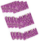 Flower Bell Stripe Floral Print Napkins, Set of 4, Purple, 19"