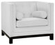 Modern White Imperial Leather Armchair
