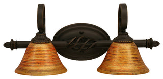 Elegante 2-Light Bath Bar, Firre Saturn
