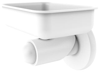 Soho Wall-Mount Soap Dish, Matte White