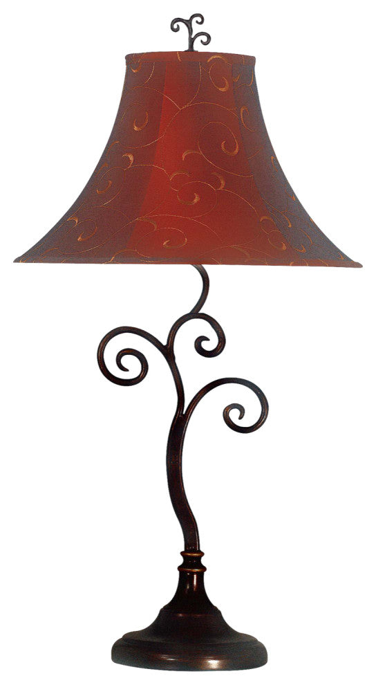 Kenroy 31380BRZ 1-Light Table Lamp, Richardson