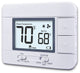 Non-Programmable Thermostat for Home 1 Heat/ 1 Cool, with Room Temperature., White