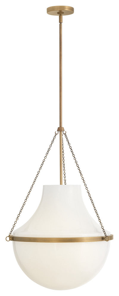 Hinkley Collins Large Pendant, Heritage Brass