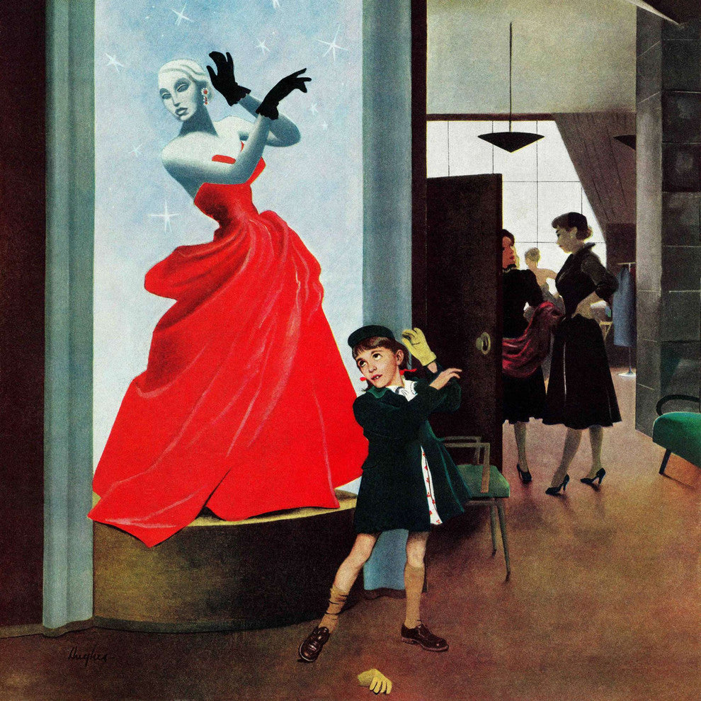 "Mannequin" Painting Print on Canvas by George Hughes