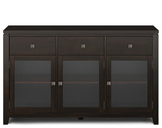 Cosmopolitan Solid Wood Sideboard Buffet, Mahogany
