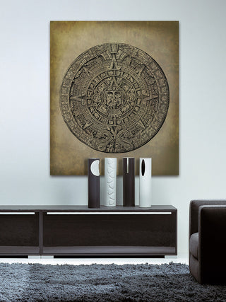 "Mayan Calendar" Painting Print on Wrapped Canvas