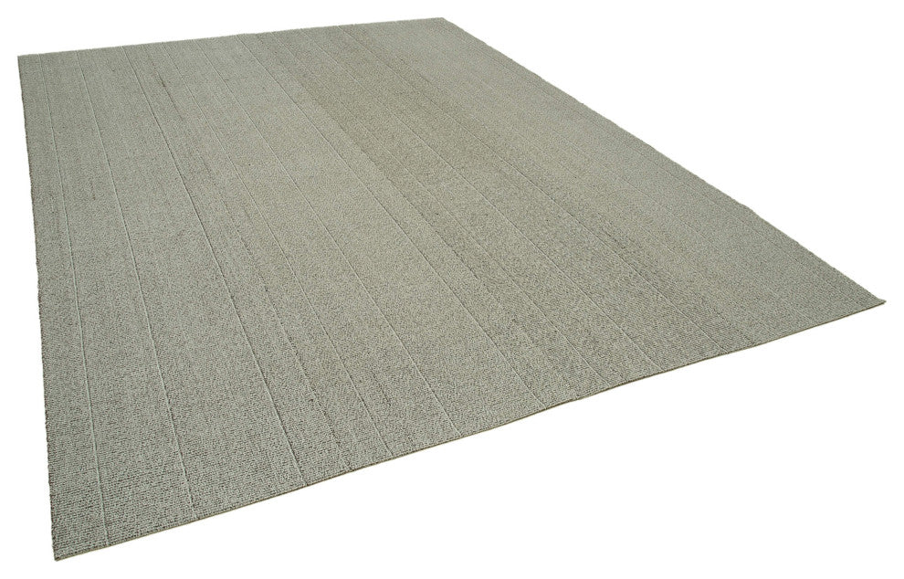 Rug N Carpet - Handmade Turkish 8' 6'' x 11' 2'' Modern Design Wool Kilim Rug