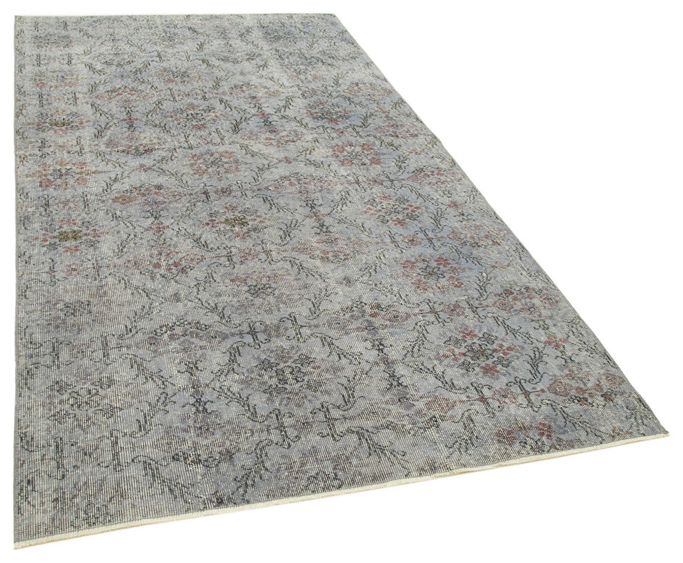 Rug N Carpet - Handwoven Turkish 4' 10" x 8' 8" Wool Overdyed Area Rug
