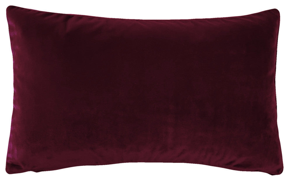 Castello Velvet Throw Pillows, Complete Pillow with Insert (18 Colors, 3 Sizes)