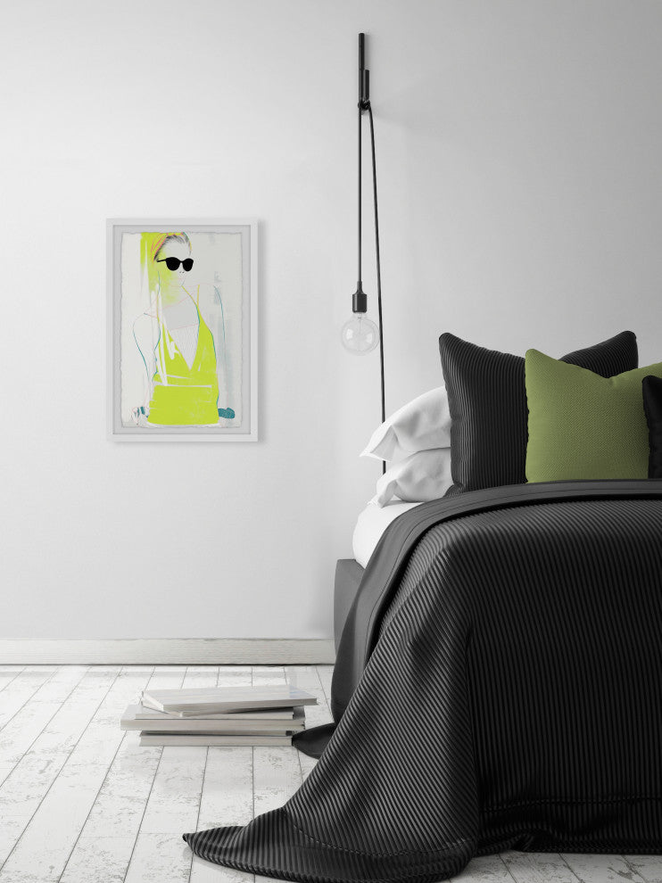 "Neon Fashion Trend" Framed Painting Print, 8x12