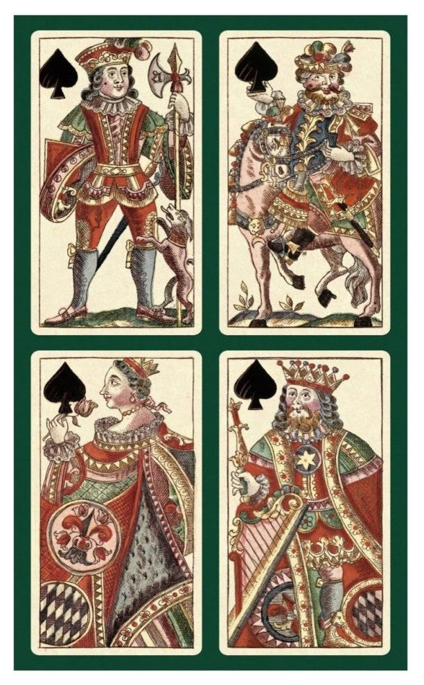 "Spades (Bauern Hochzeit Deck)" Print by Andreas Benedictus GÃŒÂ¦bl, 24"x38"