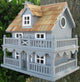 Novelty Cottage Birdhouse, Blue