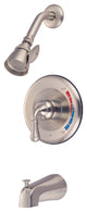 Kingston Brass Single-Handle Tub and Shower Faucet, Brushed Nickel