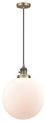 INNOVATIONS 201CSW-BB-G201-12 1-Light Mini Pendant Brushed Brass