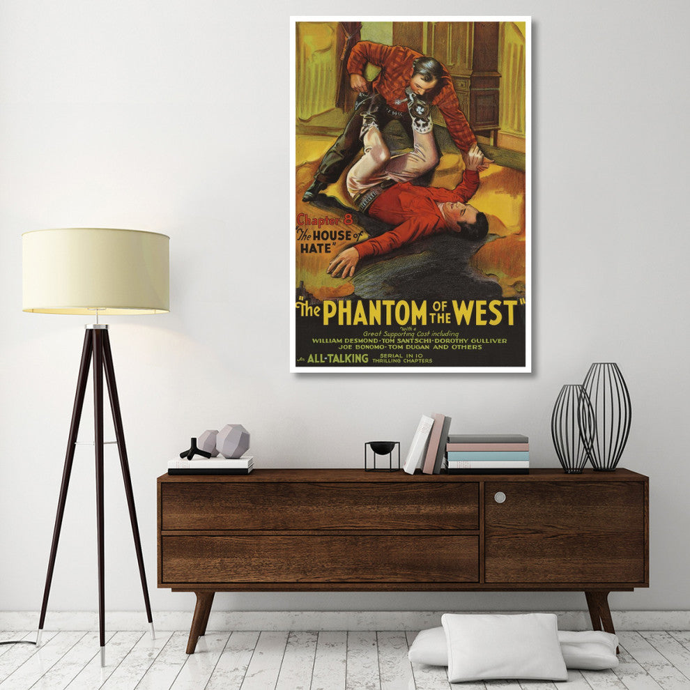 "Vintage Westerns: Phantom of the West -  House of hate" Print, 42"x62"