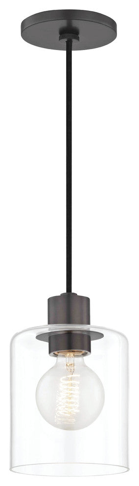 Neko Pendant With Clear Glass, Finish: Old Bronze