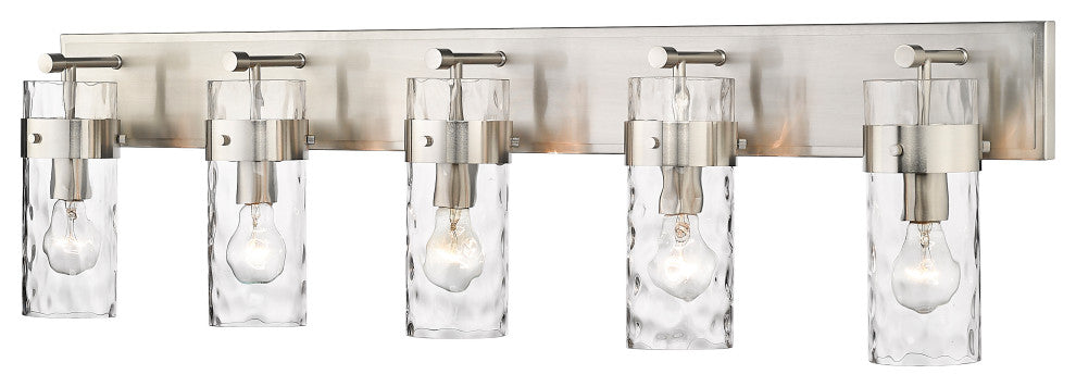 Zlite 3035-5V-BN 5-Light Vanity, Clear
