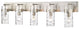 Zlite 3035-5V-BN 5-Light Vanity, Clear