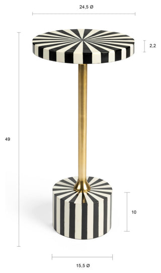 Modern Retro Side Table, Bold Monkey Strike Lucky