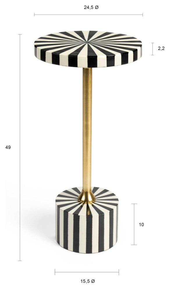 Modern Retro Side Table, Bold Monkey Strike Lucky