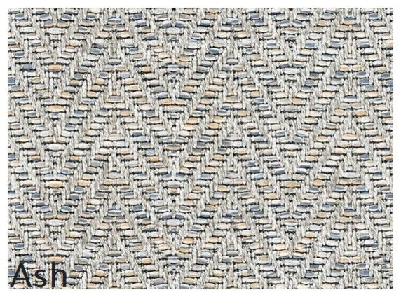 Couristan Tortola Indoor/Outdoor Accent Rugs - 50+ Custom Sizes, Ash, Square 3'x3'
