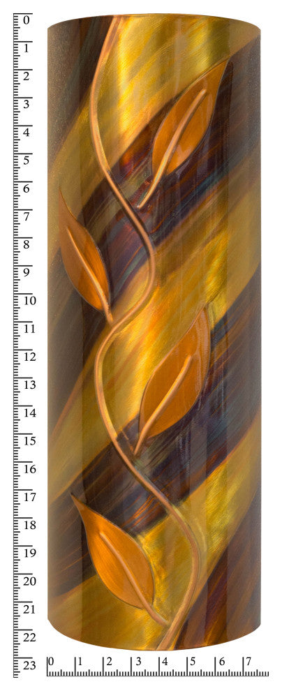 Clay Moon Copper Sconce, Leaves