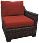 kathy ireland River Brook 3 Piece Wicker Patio Furniture Set, Cinnamon