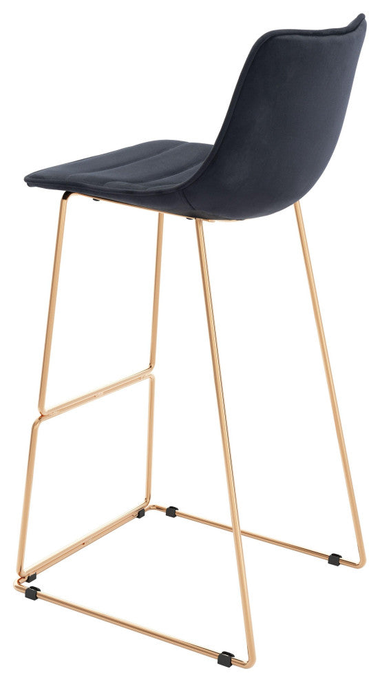 Adele Barstool (Set of 2) Black & Gold