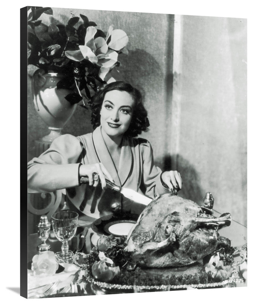 "Thanksgiving - Joan Crawford" Canvas by Hollywood Photo Archive, 28x36"