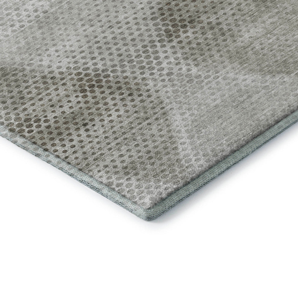 Premium Machine Washable Mayfield AMF539 Gray 2'3" x 7'6" Runner Rug