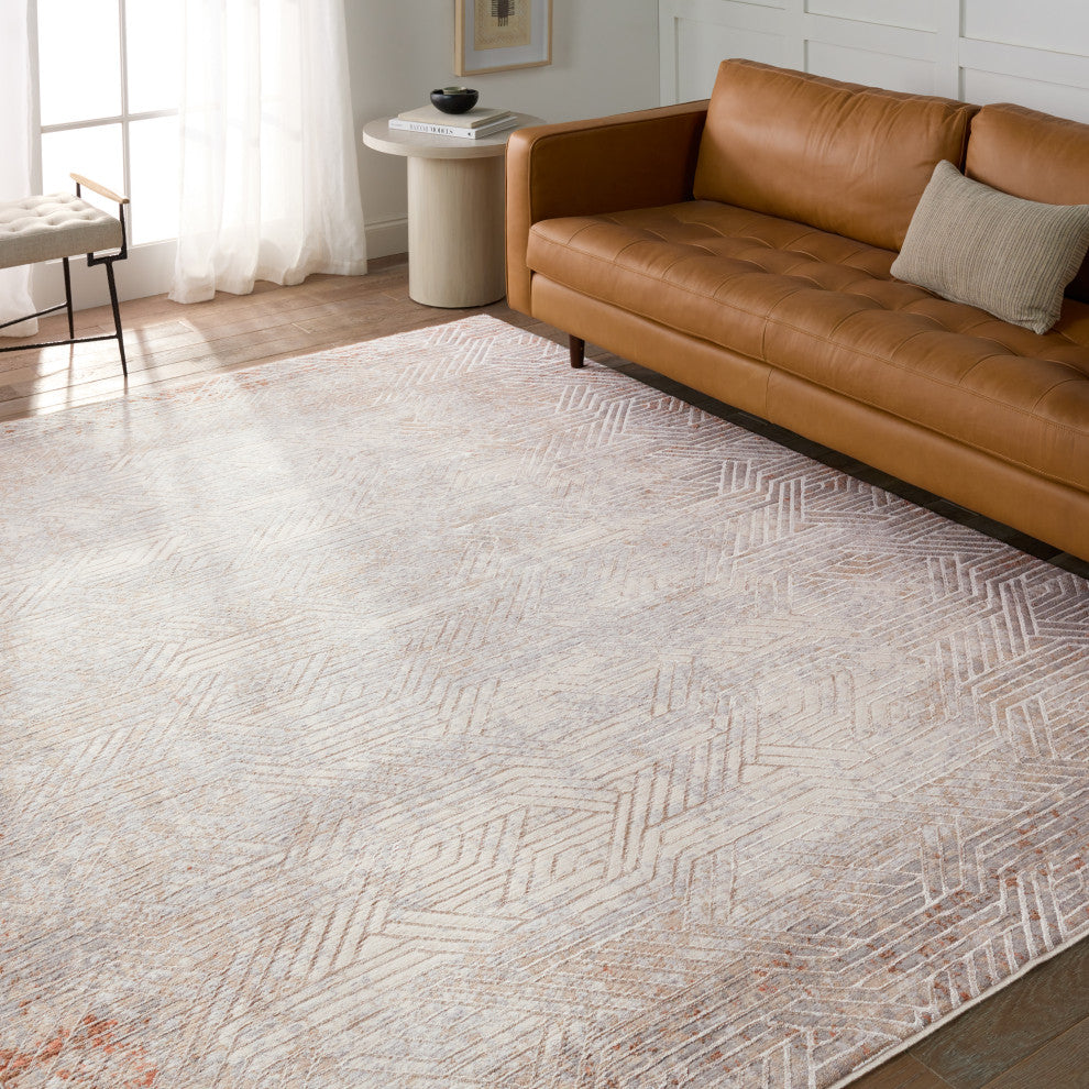 Jaipur Living Venture Geometric Tan/ Gray Area Rug 5'X8'